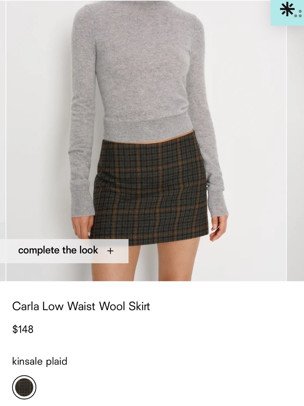 Reformation Carla Low Waist Skirt 6
